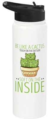 Be Like A Cactus Succulent Plant Cacti Gardening Cactus Stainless Steel Insulated Water Bottle