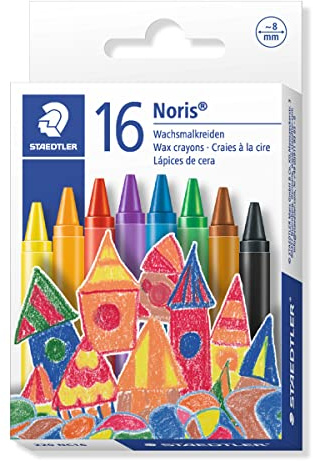 Staedtler Noris 220 - Kartonetui für 16 verschiedene gewachste Kreiden