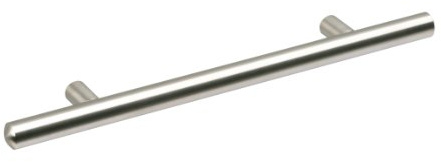 Metafranc Möbelgriff 96 mm - Edelstahl - Hochwertige Verarbeitung - Schlicht & elegant - Inkl. Montagematerial / Möbelbeschlag / Schubladengriff / 161151