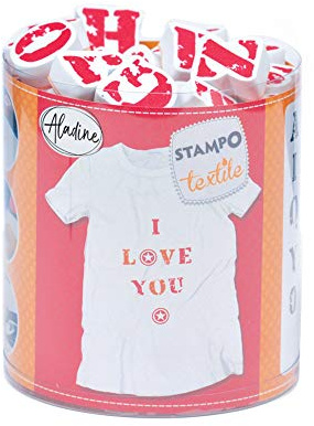 Aladine – 05256 – stämpel att skriva ut – Stampo Textil – alfabet