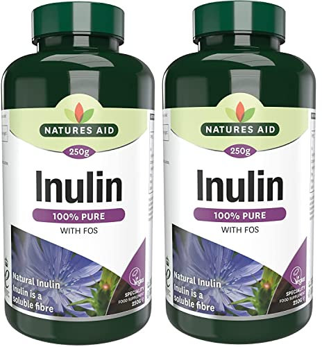 Natures Aid Pure Inulin 250g (Pack of 2)