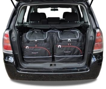 KJUST Dedizierte Kofferraumtaschen 5 stk kompatibel mit OPEL ZAFIRA B (A05) 2005-2014