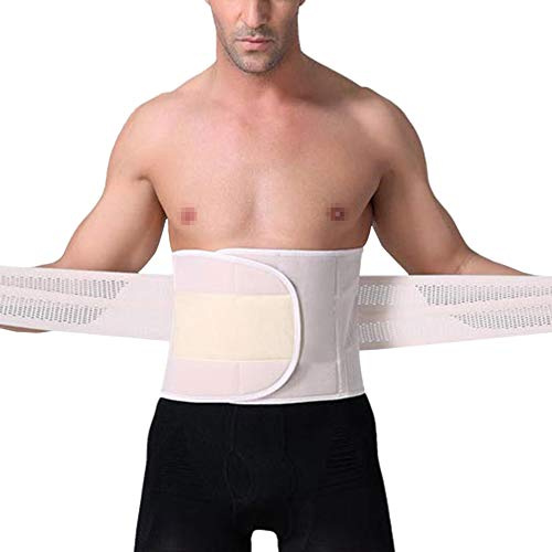 HotYou Cintura Snellente Dimagrante Regolabile Fascia Addominale Belt Confortevole e Trasparente per Uomo,Pelle,L