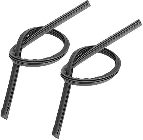 X AUTOHAUX 550mm 22inch 8x10mm 3 Section Windshield Wiper Blade Refills