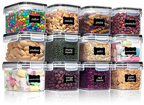 Vtopmart Set di contenitori ermetici per alimenti (0.8 L*12 Pezzi)