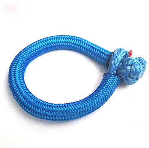 10mm * 80mm ATV Winch Schäkel for Teile, Schäkel, ATV Winch Seil, Soft-Schäkel (Color : Blue)