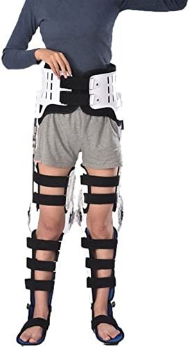 JTYX Knie-Knöchel-Fuß-Orthese-Klammer, Hüft-Knie-Knöchel-Fuß-Orthese-Beinbruch, Lähmung Der Unteren Extremitäten, Hüftgehen Mit Wanderstiefel-Klammer Fixiert (Left and Right)