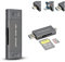 JJC Metall-SD-Kartenleser, USB 3.1, Micro-USB 2.0, Typ-C 3.1, einfacher Kartenleser, USB-OTG-Adapter für UHS-II UHS-I SD SDHC SDXC Micro SD Micro SDHC Micro SDXC Speicherkarten (grau)