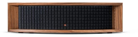 JBL L75ms Music System - Retro-Inspired Walnut Cabinet + Black Quadrex Foam Grille - with Google Chromecast Built-in, Apple AirPlay 2 & Bluetooth