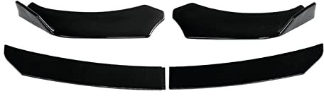 Frontspoiler 4 STÜCKE Universal Auto Frontschürze Lippe Spoiler Seite Splitter Kinn Body Kit Zubehör Auto Styling Zubehör (Farbe : Glänzend)