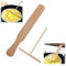 Juego de 2 piezas para crepes, esparcidor de crepes, espátula de madera de haya, práctico ayudante de cocina para crepes, galettes y panqueques perfectos y deliciosos platos (espátula de madera de