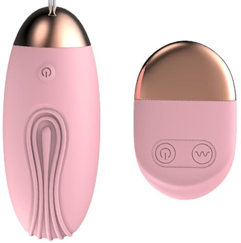 Eiervibrator Rosa Mini Vibrator für Frauen Vibro Ei10 Vibrationsarten Vibratoren Frauen Leise Vibrator Ferngesteuert ABS Silikon Wasserdicht Länge 7.9 cm ⌀3.3 cm egg Fernbedienung FOPS M72