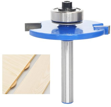 #20 Biscuit Joint Slot Cutter Router Bit, 1/4 Shank, Carbide-Tipped | Bearing-Guided Design Ensures Accurate Biscuit Slot Cutting for Strong, Precise Wood Joints