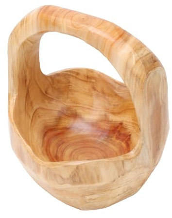COLLBATH 1pezzi Ciotola Creativa Massello Per Frutta Design Naturale e Decorativo Perfetta Per Snack e Oggetti Random Per Tavoli e Buffet