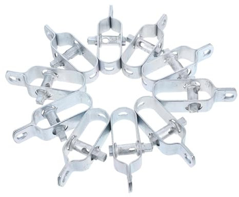 iplusmile 10pcs Wire Clamps Turnbuckle Wire Tensioner Galvanized Cable Clip for Garden Greenhouse Trellis