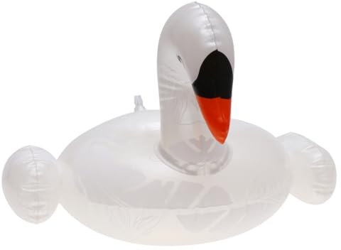 JOINPAYA Portacervezas De Agua Soporte De Botella Inflable Cisne Tapete para Nadar Fácil De Inflar y Desinflar