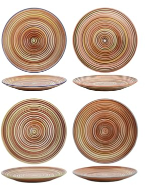 Cookinglife Platos auxiliares/platos de postre Rhythm & Lines ø 19 cm - 4 piezas