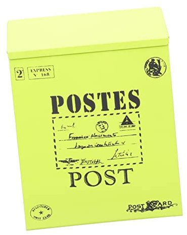 Holibanna Wandhalterung Briefkasten Aus Eisen Vintage Mailbox Für Zuhause Briefkastenabdeckungen Magnetisch Home Mailbox Zeitungsbriefkasten