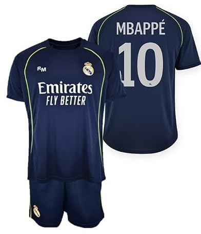 Real Madrid Conjunto Infantil 2a Equipación 25-26 Camisa Unisex niños (Pack de 1)