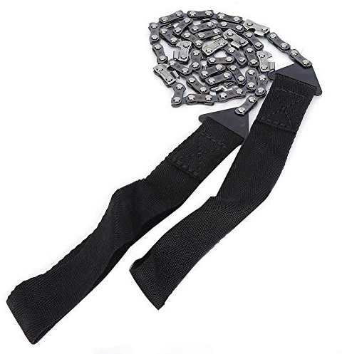 Ejoyous Portable et Robuste, Tronçonneuse à Main, de Poche avec un Sac de Rangement, en Acier élevé en Carbone, Outil de Plein Air Ultime, Vitesse de Rapide, Poignée Confortable, Utilisation