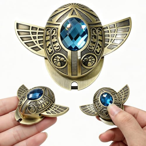 SKEDC Demon Beetle Metal Fidget Slider , Alloy Metal Mechanical Fidget Slider for Adults with Retractable Wings, Executive Desk Toy, Stress Relief Gadget for Men
