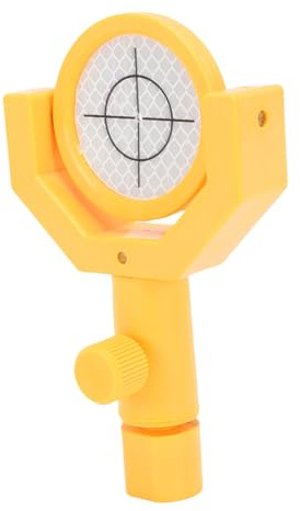 Pongnas Reflektierende Totalstation-Zielscheibe, 50 Mm, Reflektierende Folie mit Fadenkreuz und Halterung für Bauvermessung, Tunnel, Bergbau, Straße