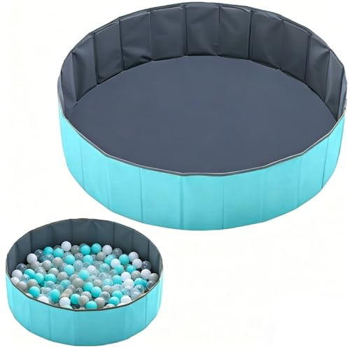 KUWUNG Ball Pit, 100cm Foldable Ball Pit for Dogs, Portable Ball Pit
