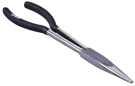 Lotus 11 Long Nose Pliers, Extra Long Reach Needle Nose Pliers, Drop Forged Steel with Non-Slip Grip for Tight Spaces, DIY, Electrical & Repair Work, lot-B0820
