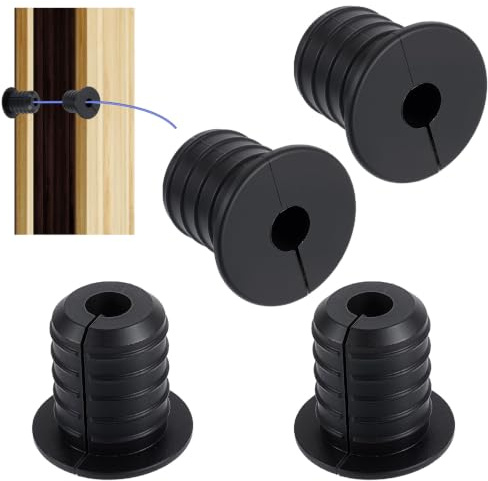 4 passacavi da parete per set di passacavi Starlink, colore nero, passacavi da parete, set di passacavi per fori a parete Starlink, cavo router Ethernet