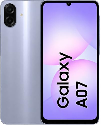 Galaxy A07 4GB / 64GB 4G Dual Sim Unlocked Smartphone 50MP Dual Camera, IP54 Global Version SM-A075 Light Violet