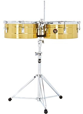 Latin Percussion, Timbales Tito Puente Solid Brass, 12 et 13, LP258-S