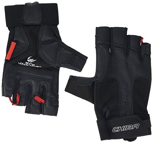 Chiba Classic Fitness Handschuhe | Elastische Passform & Robustes Clarinoleder | Anatomische Innenhandpolsterung | Effiziente Belüftung | Für Damen & Herren | Waschbar