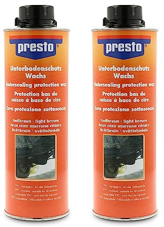presto 2X 1 Liter Unterbodenschutz UBS auf Wachsbasis braun