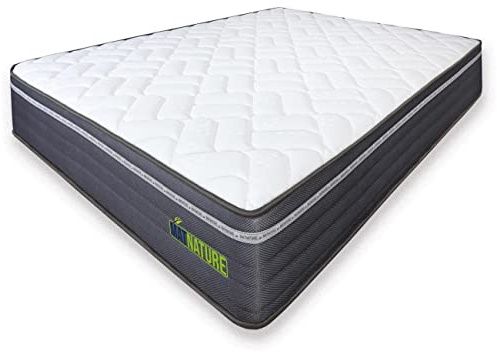 Matnature | MatFoam | Colchón Viscosoft Reversible | Firme e Indeformable | Altura 21 cm | Muy Transpirable Antibacterial | Óptima Termoregulación | Tejido Antideslizante (180 x 190 cm)