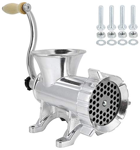 Manual Meat Grinder | Aluminium Alloy Meat Mincer | Hand Cranking Vegetable Grinding Machine Multifunctional Large Meat Grinder Sausage Stuffer Home Kitchen for Meat, Sausage, Pepper, etc