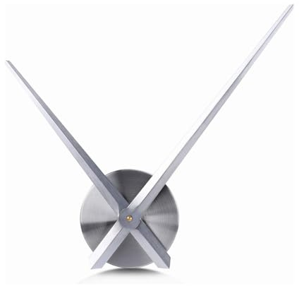 Coraltree 3D Wanduhr Zeiger Kit DIY Wandaufkleber Wanduhr Quarzuhr Zubehör (Silver)