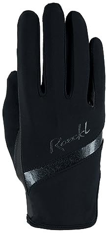 Roeckl Sport ridhandske Lorraine, dam sommarhandske, svart 6,5