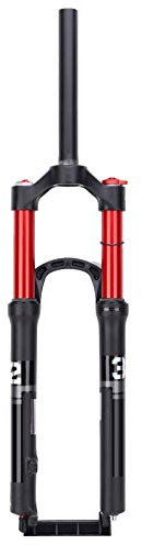 Alomejor VTT Fourche Avant Vélo Double Chambre à Air Fourche Avant VTT Vélo Fourche à Suspension pour Vélo 27.5in