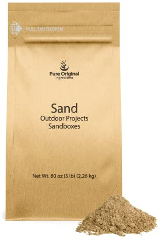 Pure Original Ingredients Sand (5 lb) Washed & Cleaned, Outdoor Projects, Ideal For Rendering
