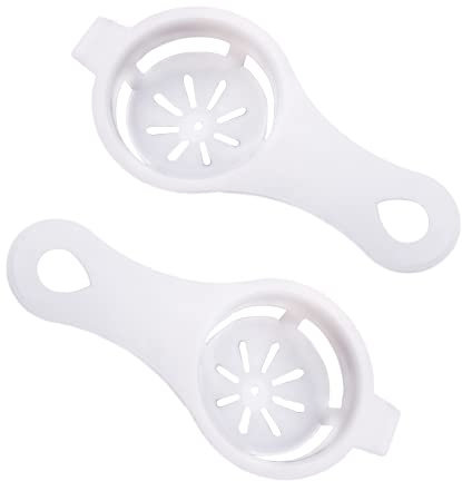 Separador de Yema de Huevo, 2 Piezas Colador de Huevos, Separador de Clara de Huevo, Yema de Huevo para Extractor, para Hornear en la Cocina