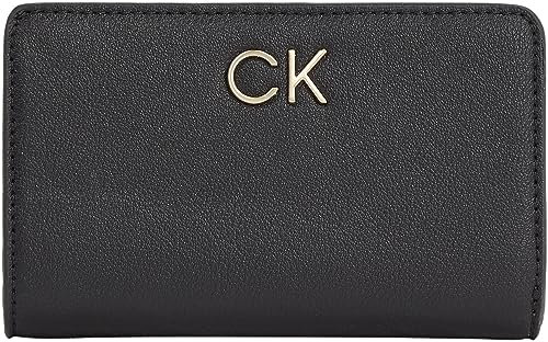 Calvin Klein Damen RE-Lock Bifold French Wallet PBl K60K610962 Geldbörsen, Schwarz (Ck Black)