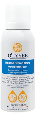 O'LYSEE - Mousse Crème Mains - Hydratante & Nourrissante - Mains Sèches - Non gras - 75 ml