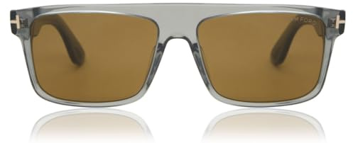 Tom Ford PHILIPPE-02 FT 0999 Herrsolglasögon TRANSPARENT GREY/BROWN 58/16/145