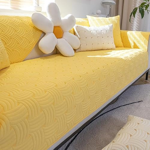 WYJHNLBEDC Sofa/Couch überzug/überwurf/überwurfdecke, Bequeme Baumwolle Sofabezug für Sofa L Form/U Form/Ecksofa 3/2/1 Sitzer, Sofaschutz Hund Kratzschutz Katze