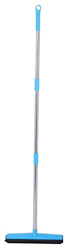 Telescopic Carpet Broom,Rubber Floor Brush,Carpet Rake for Pet Hair Removal Rubber Mops for Floor Cleaning.(Blue)
