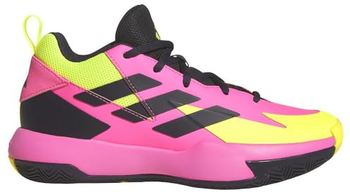 Adidas Cross Em Up Select Mid Trainers Kids, Chaussures mi-Hautes Non liées au Football, Lucid Pink/Aurora Black/Lucid Lemon,