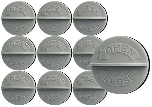 vhbw 10x Tapón de rosca para filtro de cartucho compatible con Kärcher SE 4002, SE 4001 lava-aspiradora, SE 4002 lava-aspiradora aspiradora gris blan