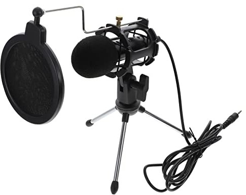 OSALADI Micrófono De Computadora para Pc y Laptop Micrófono De Condensador para Grabación De Video Podcasting y Transmisión Pc para Gamers y Streamers