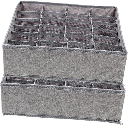 TOPBATHY 2stücke Faltbarer Unterwäsche Organizer Aufbewahrungsbox Für Socken Dessous Schrank Schlafzimmer Bad