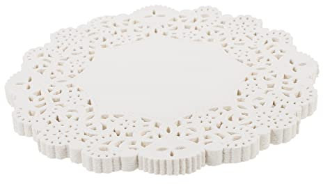Cabilock 400stücke Ölbeständige Papierunterlagen Mit Lochmuster Frittierte Snacks Sandwiches Kuchen Lebensmittelechtes Material Für Und Haushalte